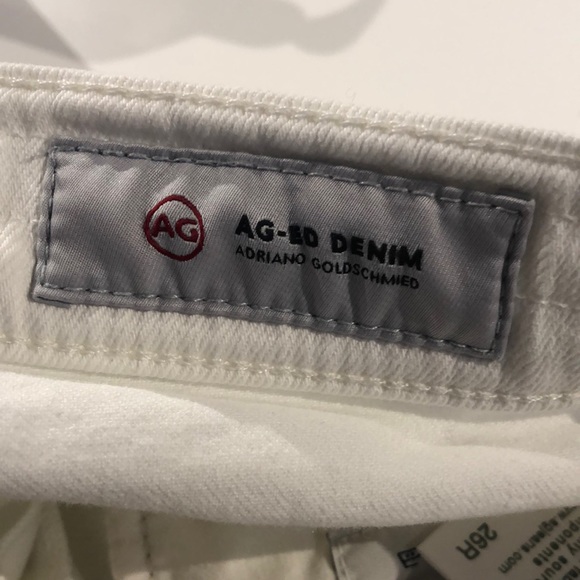 AG Adriano Goldschmied Ex-Boyfriend Slim 1 Year Tonal White Slouchy Jeans - Picture 9 of 10